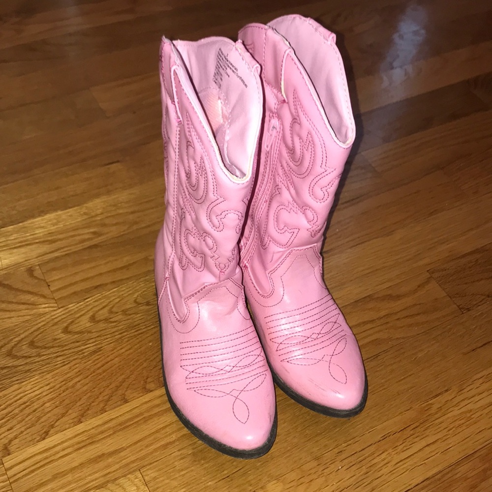 Pink cowboy boots girls Cherokee size 3